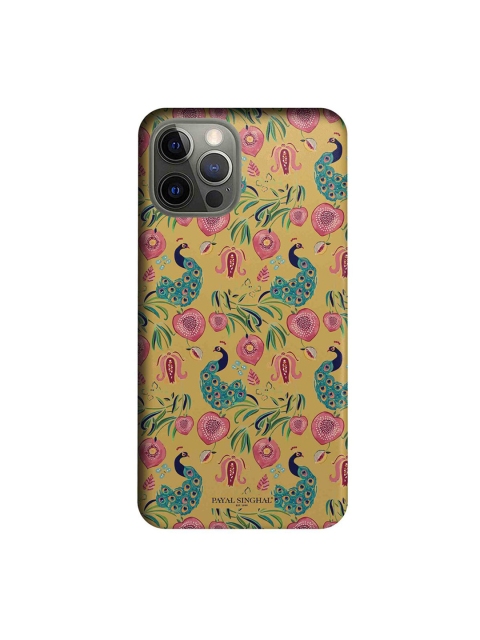 

CelfieDesign Mustard Yellow & Pink Payal Singhal Anaar & Mor iPhone 12 Pro Slim Back Case