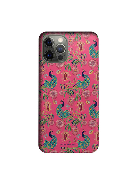 

CelfieDesign Pink & Green Printed Plastic iPhone 12 Pro Slim Back Case