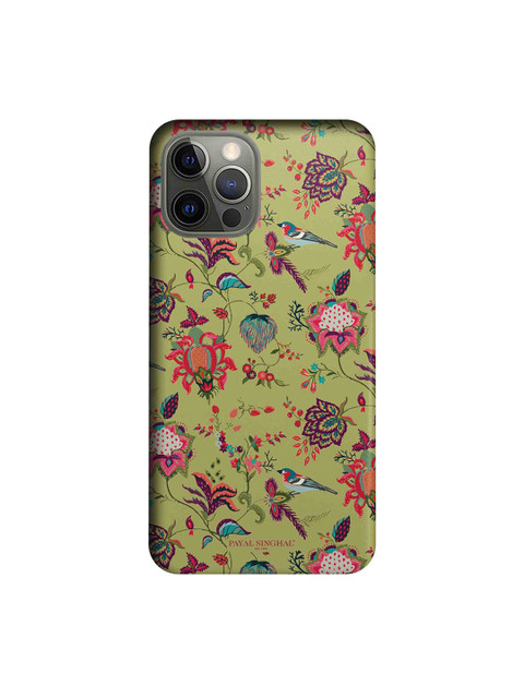 

CelfieDesign Green & Pink Payal Singhal Chidiya iPhone 12 Pro Slim Back Case