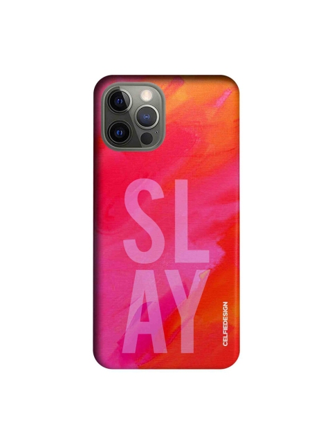 

CelfieDesign Orange & Pink Slay Plastic iPhone 12 Pro Slim Back Case