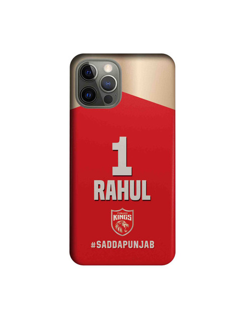 

CelfieDesign Red & Gold-Coloured Punjab Kings Gear Up Plastic iPhone 12 Pro Slim Back Case