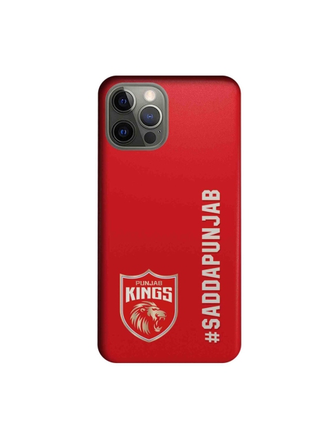 

CelfieDesign Red & White Sadda Punjab Kings iPhone 12 Pro Slim Back Case