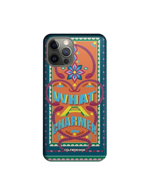 

CelfieDesign Orange & Pink What A Charmer Printed iPhone 12 Pro Slim Back Case