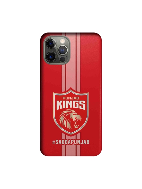 

CelfieDesign Red & Gold-Toned Punjab Kings Stripes iPhone 12 Pro Slim Back Case