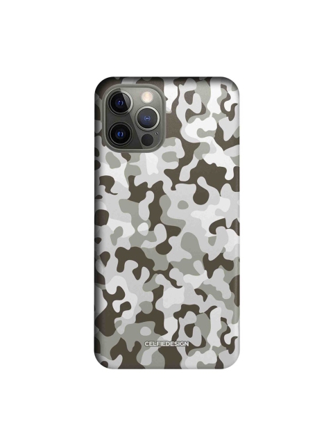 

CelfieDesign Grey & Black Printed Plastic iPhone 12 Pro Slim Back Case