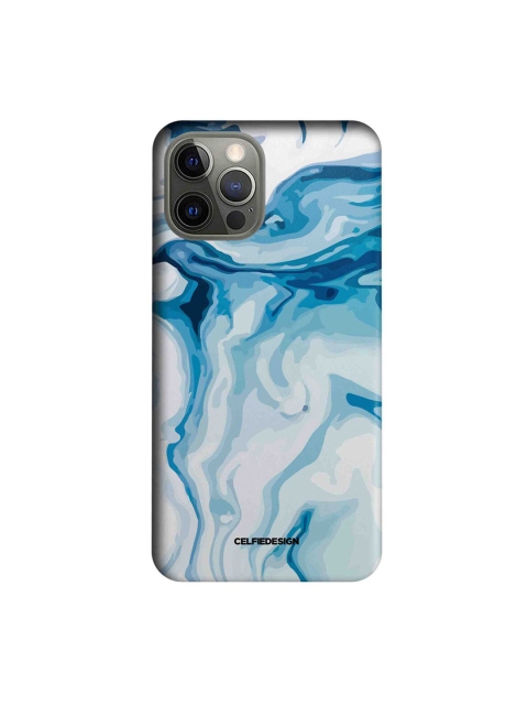 

CelfieDesign White & Blue Liquid Funk iPhone 12 Pro Slim Back Case