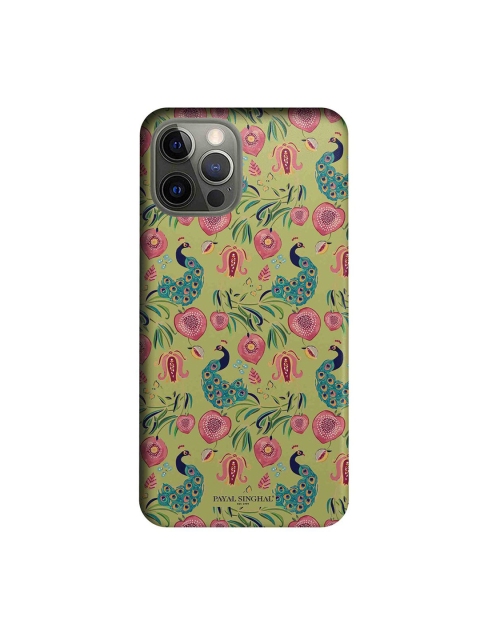 

CelfieDesign Olive Green & Pink Payal Singhal Anaar & Mor iPhone 12 Pro Slim Back Case