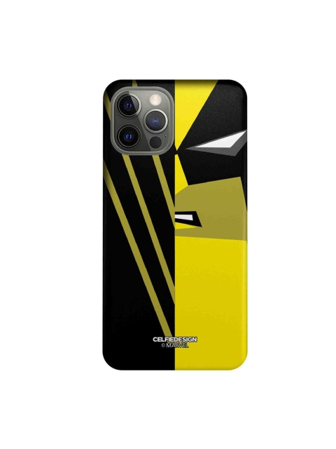 

CelfieDesign Black & Yellow Face Focus Wolverine iPhone 12 Pro Slim Back Case