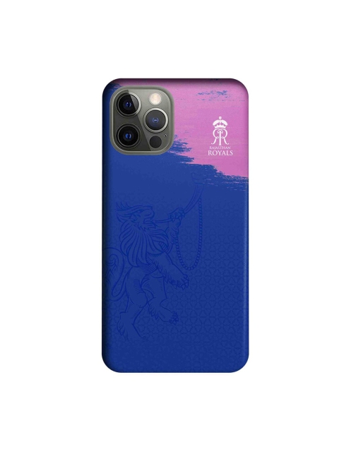 

CelfieDesign Blue & Pink Rajasthan Royals Crest Printed iPhone 12 Pro Slim Back Case