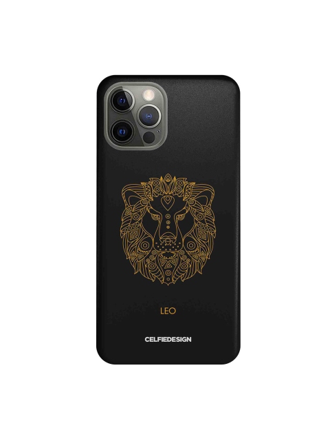 

CelfieDesign Black & Yellow Leo iPhone 12 Pro Slim Back Case