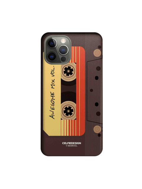 

CelfieDesign Brown & Yellow Awesome Mix Tape Plastic iPhone 12 Pro Slim Back Case