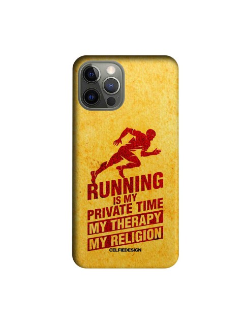 

CelfieDesign Yellow & Red Religion Of Running iPhone 12 Pro Slim Back Case