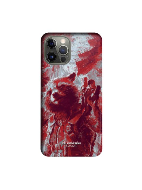 

CelfieDesign Red & Grey Charcoal Art Rocket Printed iPhone 12 Pro Slim Back Case