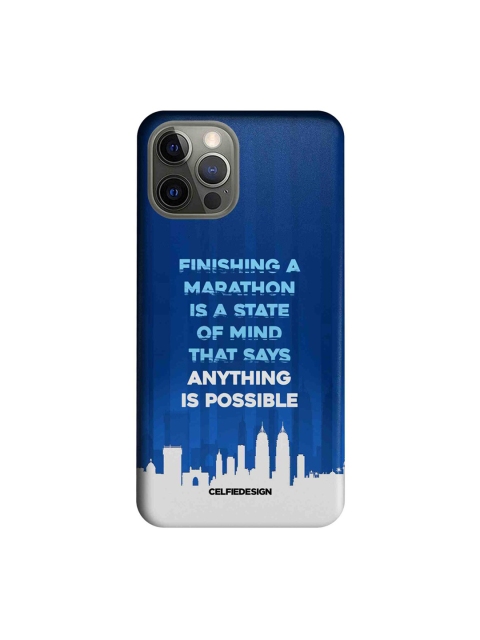 

CelfieDesign Blue & White Anything Is Possible iPhone 12 Pro Slim Back Case