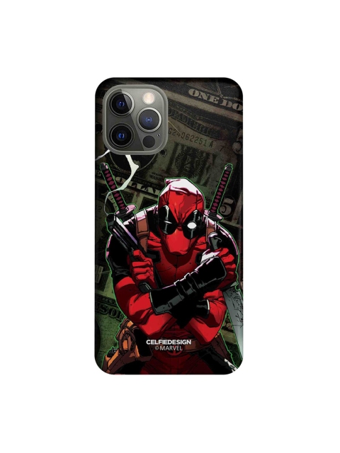

CelfieDesign Red & Black Deadpool Dollar iPhone 12 Pro Slim Back Case