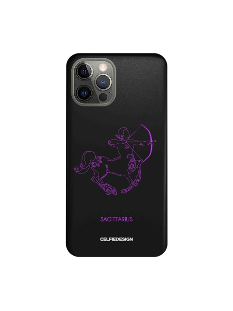 

CelfieDesign Black & Purple Sagittarius iPhone 12 Pro Slim Back Case