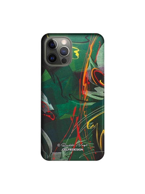 

CelfieDesign Green & Orange Strokes Of Life Printed iPhone 12 Pro Slim Back Case