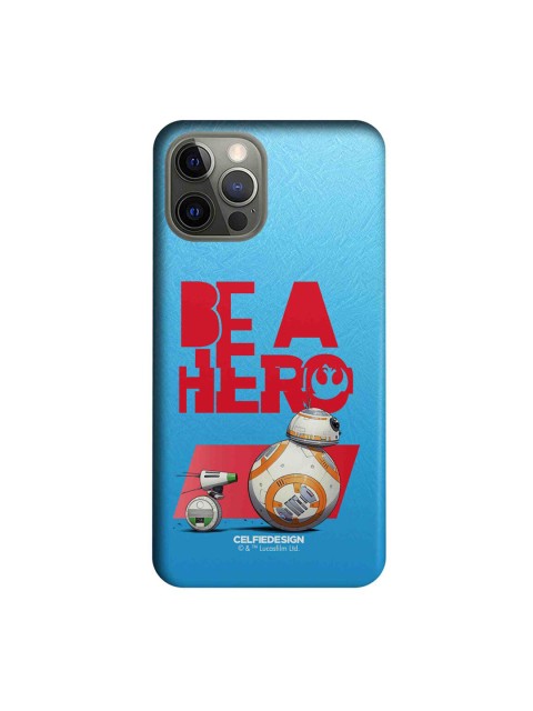 

CelfieDesign Blue & Red Be A Hero iPhone 12 Pro Slim Back Case