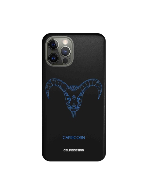

CelfieDesign Black & Blue Capricorn iPhone 12 Pro Slim Back Case