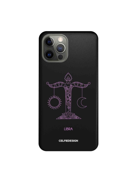 

CelfieDesign Black & Purple Libra iPhone 12 Pro Slim Back Case