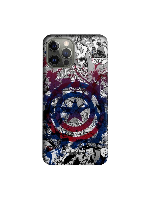 

CelfieDesign Grey & Blue Captain America iPhone 12 Pro Slim Back Case