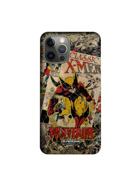 

CelfieDesign Grey & Yellow Comic Wolverine iPhone 12 Pro Back Case