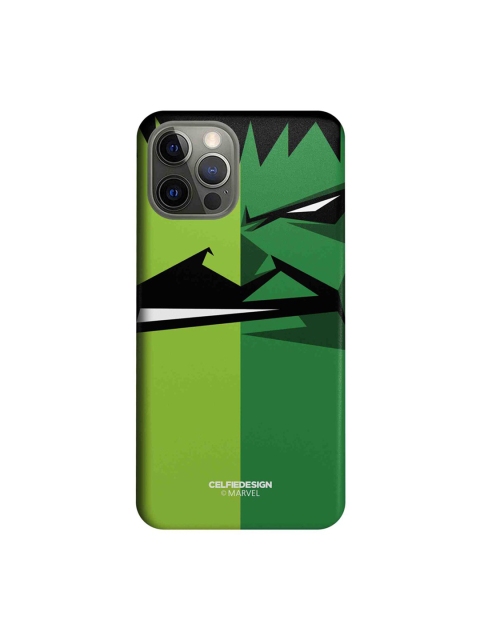 

CelfieDesign Green & Black Face Focus Hulk iPhone 12 Pro Slim Back Case