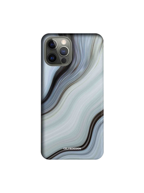 

CelfieDesign Grey & Black Liquid Funk White iPhone 12 Pro Slim Back Case