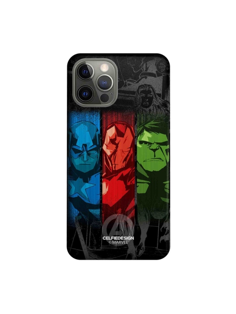 

CelfieDesign Blue & Red Avengers Sketch iPhone 12 Pro Slim Back Case, Black