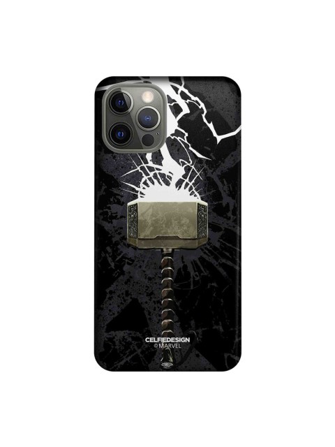 

CelfieDesign Black & Gold The Thunderous Hammer iPhone 12 Pro Slim Back Case