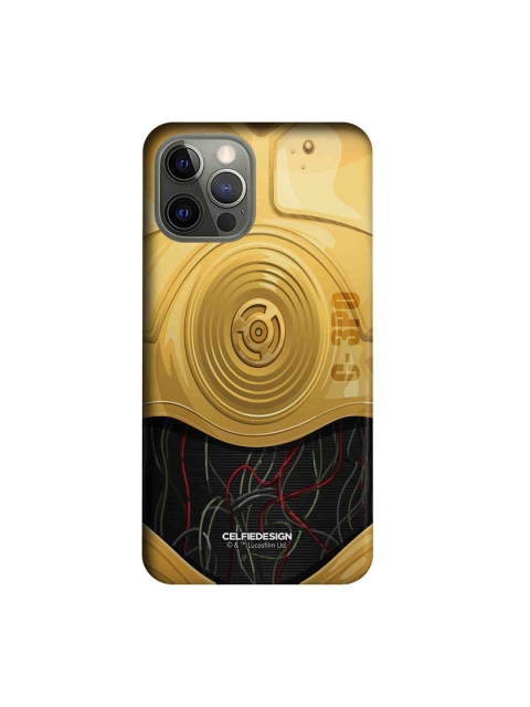 

CelfieDesign Gold-Toned & Black Attire C3PO iPhone 12 Pro Slim Back Case