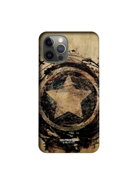 

CelfieDesign Beige & Black Symbolic Captain Shield iPhone 12 Pro Slim Back Case
