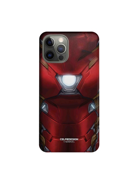 

CelfieDesign Black & Red Suit up Ironman Printed iPhone 12 Pro Slim Back Case
