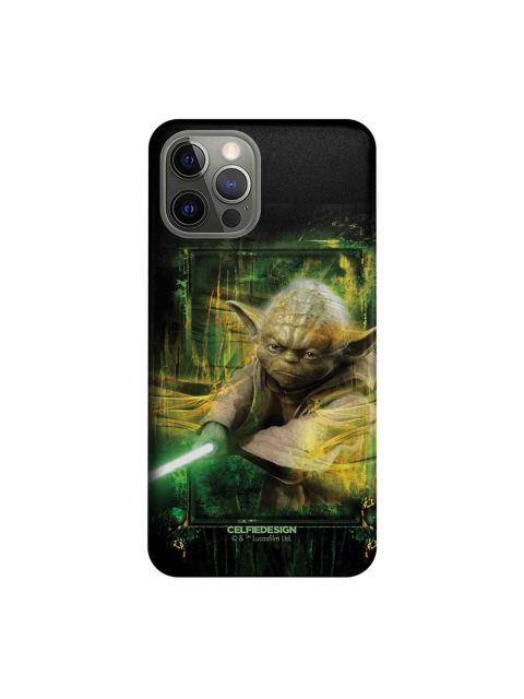 

CelfieDesign Green & Black Yoda iPhone 12 Pro Slim Back Case