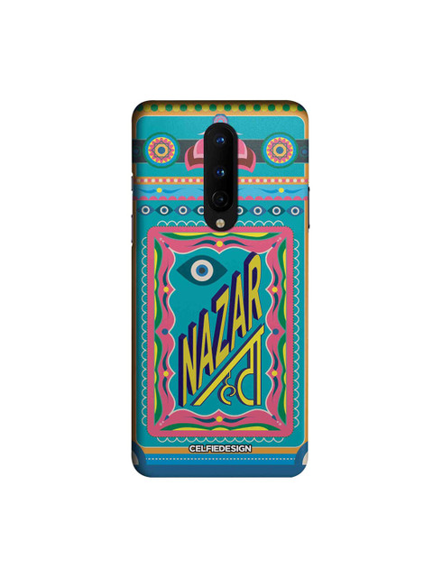 

CelfieDesign Blue & Pink Nazar Hata OnePlus 8 Slim Back Case