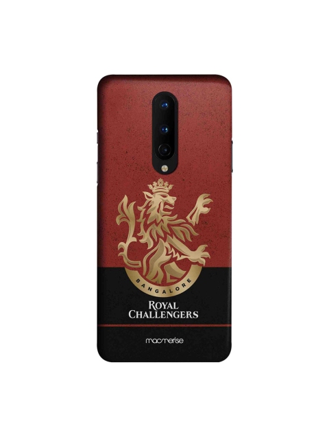 

CelfieDesign Maroon & Black RCB Color Block Plastic OnePlus 8 Slim Back Case