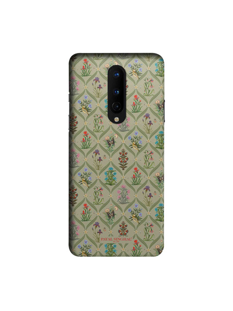 

CelfieDesign Green & Red Payal Singhal Mughal Motifs OnePlus 8 Slim Back Case