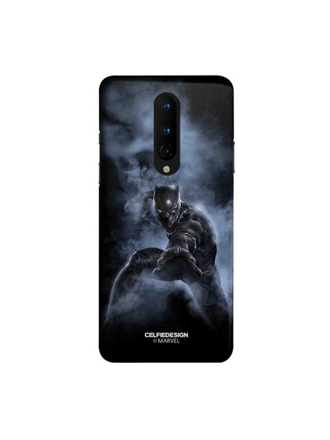 

CelfieDesign Black & Blue Panther Attack Plastic OnePlus 8 Slim Back Case