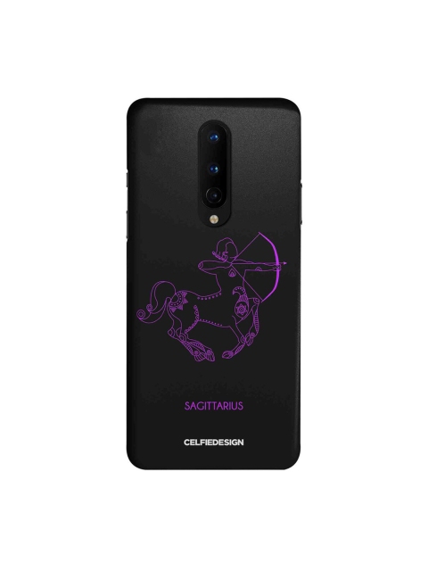 

CelfieDesign Black & Purple Printed Plastic OnePlus 8 Slim Back Case