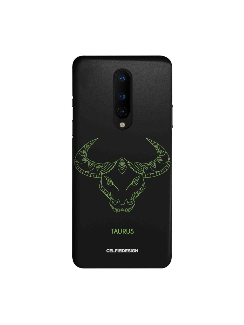 

CelfieDesign Black & Green Taurus OnePlus 8 Slim Back Case