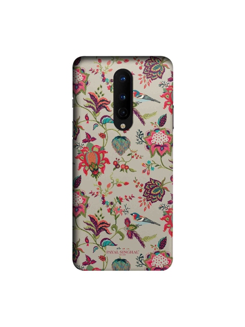 

CelfieDesign Beige & Pink Payal Singhal Chidiya Plastic OnePlus 8 Slim Back Case