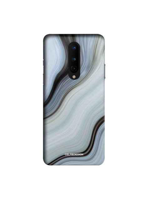 

CelfieDesign White & Grey Abstract Printed OnePlus 8 Slim Back Case