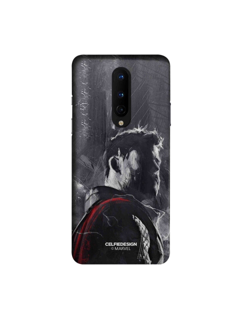 

CelfieDesign Grey & Black Charcoal Art Thor Plastic OnePlus 8 Slim Back Case