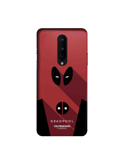 

CelfieDesign Maroon & Black Printed Plastic OnePlus 8 Slim Back Case