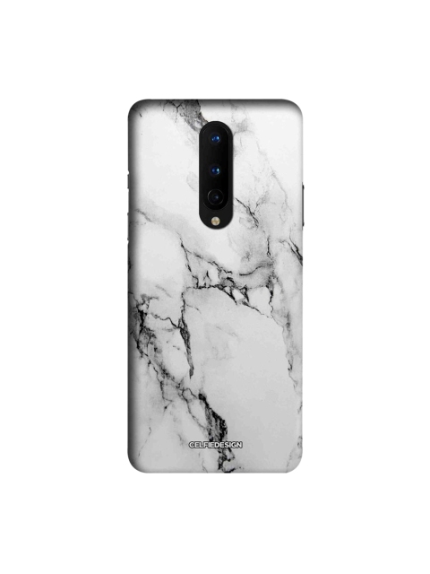 

CelfieDesign White & Black Marble White Luna OnePlus 8 Slim Back Case