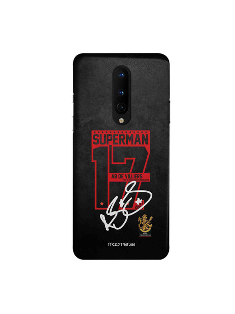 

CelfieDesign Black & Red Autograph ABD OnePlus 8 Slim Back Case