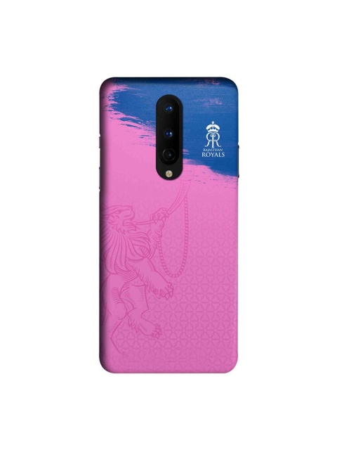 

CelfieDesign Pink & Blue Rajasthan Royals Crest OnePlus 8 Slim Back Case