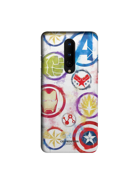 

CelfieDesign White & Blue Printed Plastic OnePlus 8 Slim Back Case