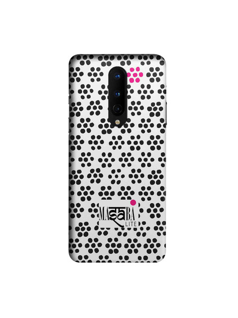 

CelfieDesign White & Black Printed OnePlus 8 Slim Back Case