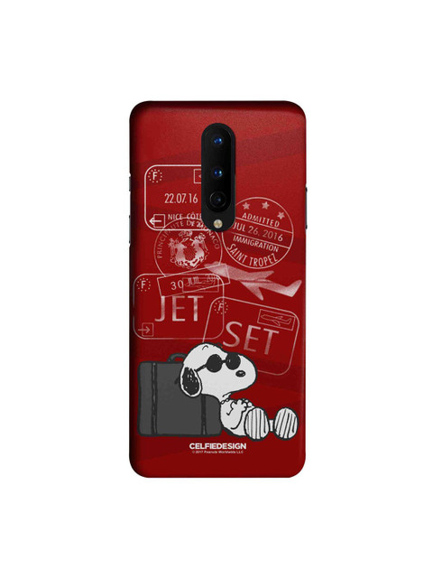 

CelfieDesign Red & Grey Jet Set Go Printed OnePlus 8 Slim Back Case